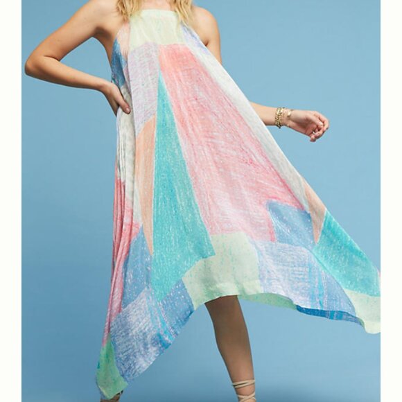 Anthropologie Lilka Annette Dress Size XS/S Watercolor NWT - Picture 2 of 10